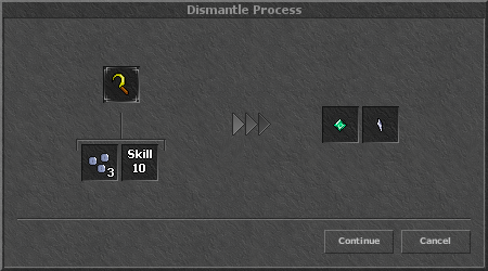 Crafting System Dismantle